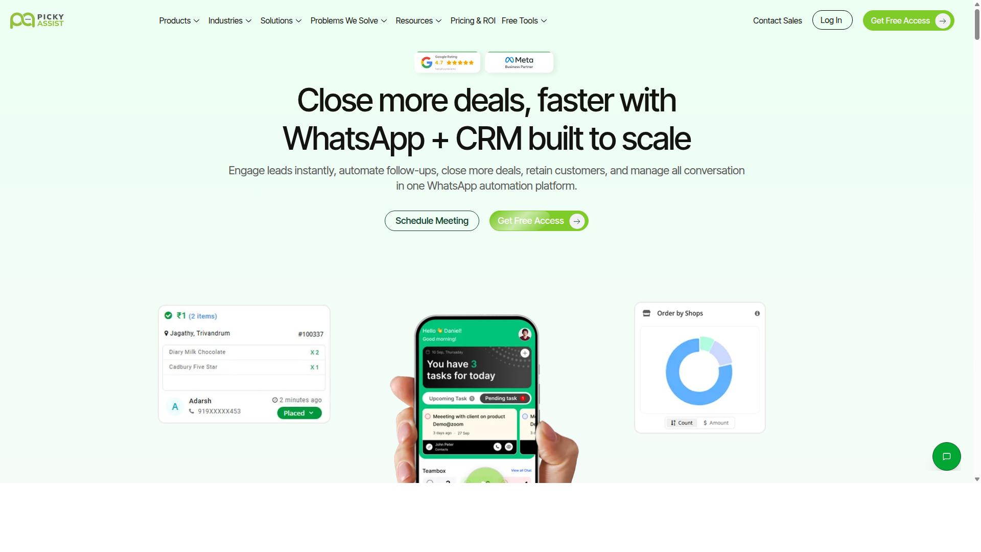 Picky Assist website